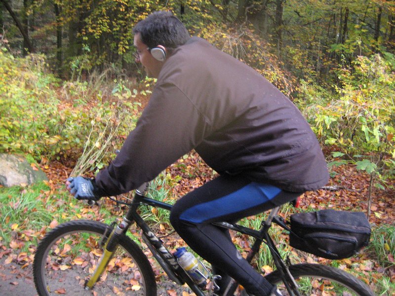 Fahrer mit Kopfh�rer...