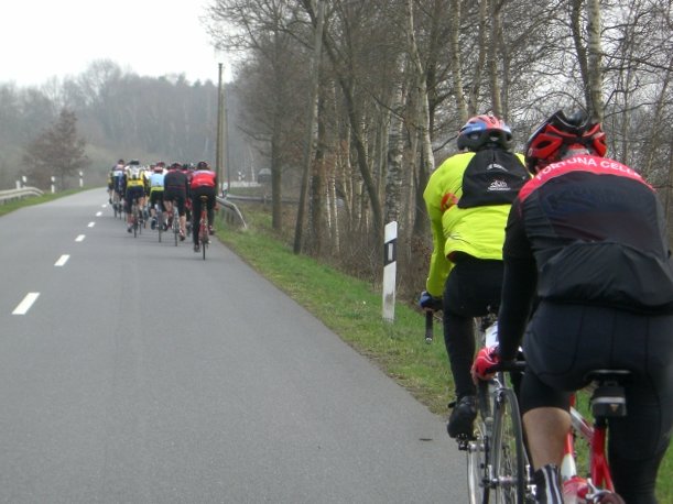 Fahren in Gruppen.