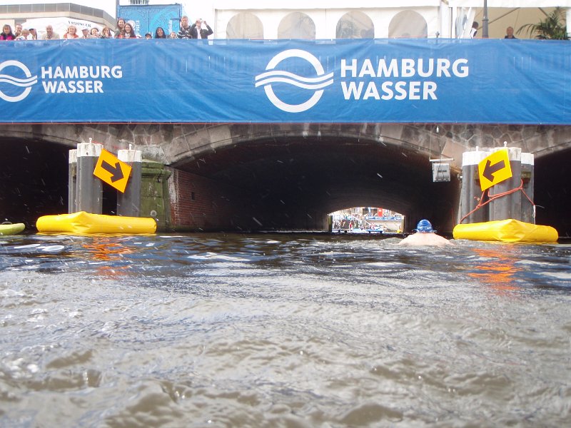 Ausstieg aus der Natur-Schwimmarena Aussenalster.
